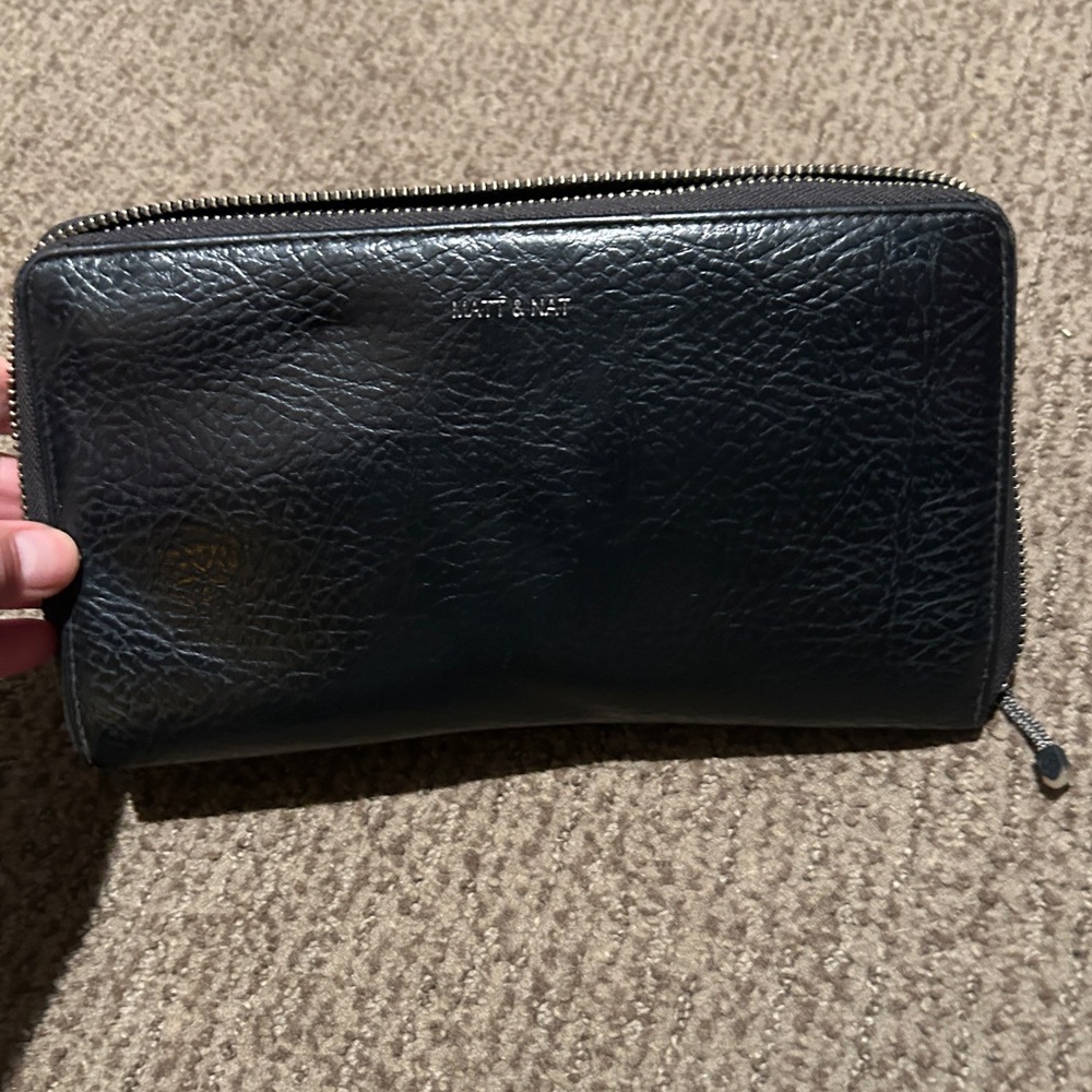 Black vegan Wallet - Matt & Nat